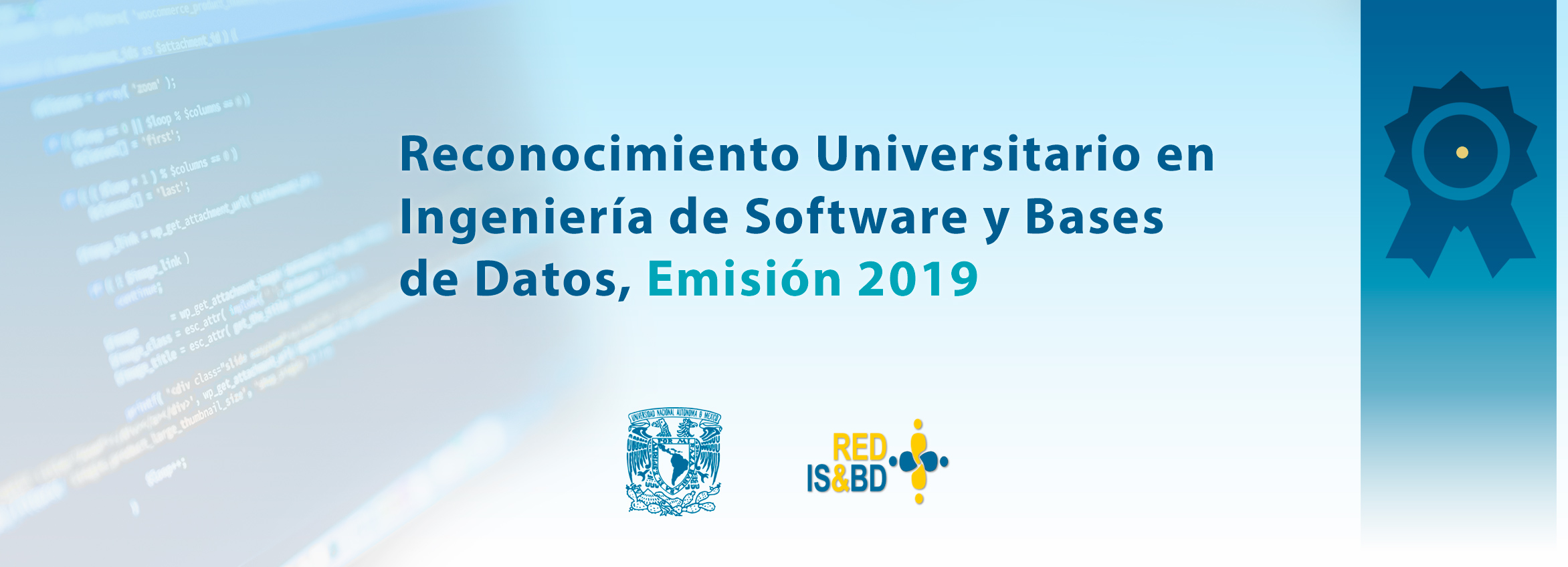 Reconocimiento Universitario en Ingeniería de Software y Bases de Datos, Emisión 2019